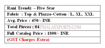 Rani-Trendz-Five-Star-Cotton-Embroidered-Designer-Traditional-Kurti-Plazzo-Full-Set-Wholesale-Supplier-Price