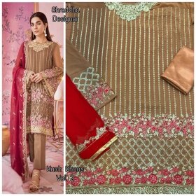 Shraddha-Designer-Kuch-Khas-vol2-2001-Georgette-Embroidered-Pakistani-salwar-Suit-Deepmala-Exports