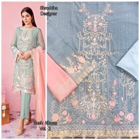 Shraddha-Designer-Kuch-Khas-vol2-2002-Georgette-Embroidered-Pakistani-salwar-Suit-Deepmala-Exports